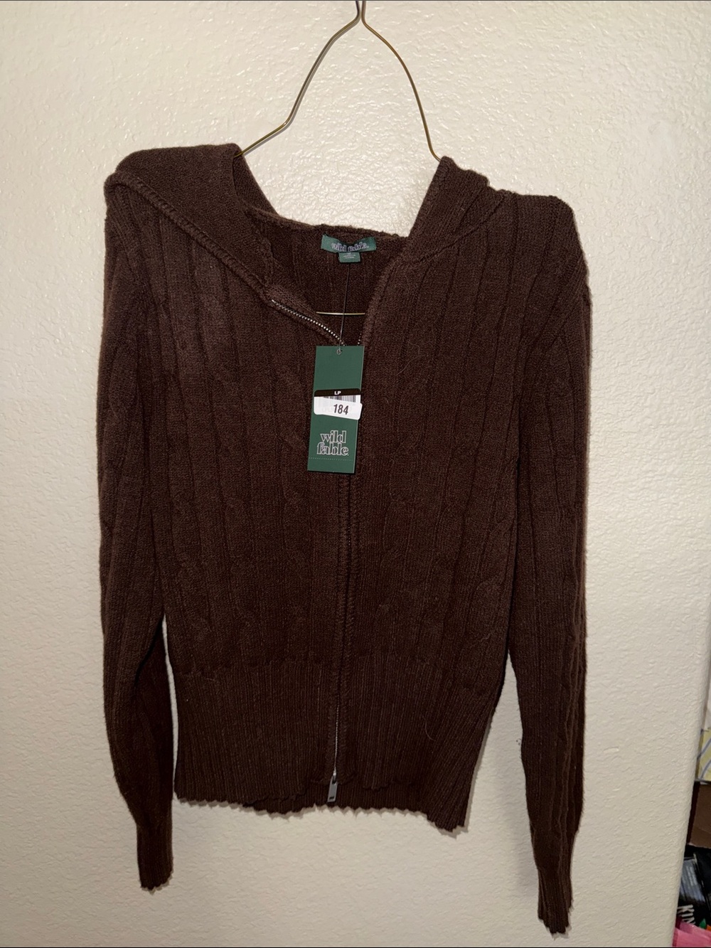 wild fable Chocolate Brown Zip Hoodie